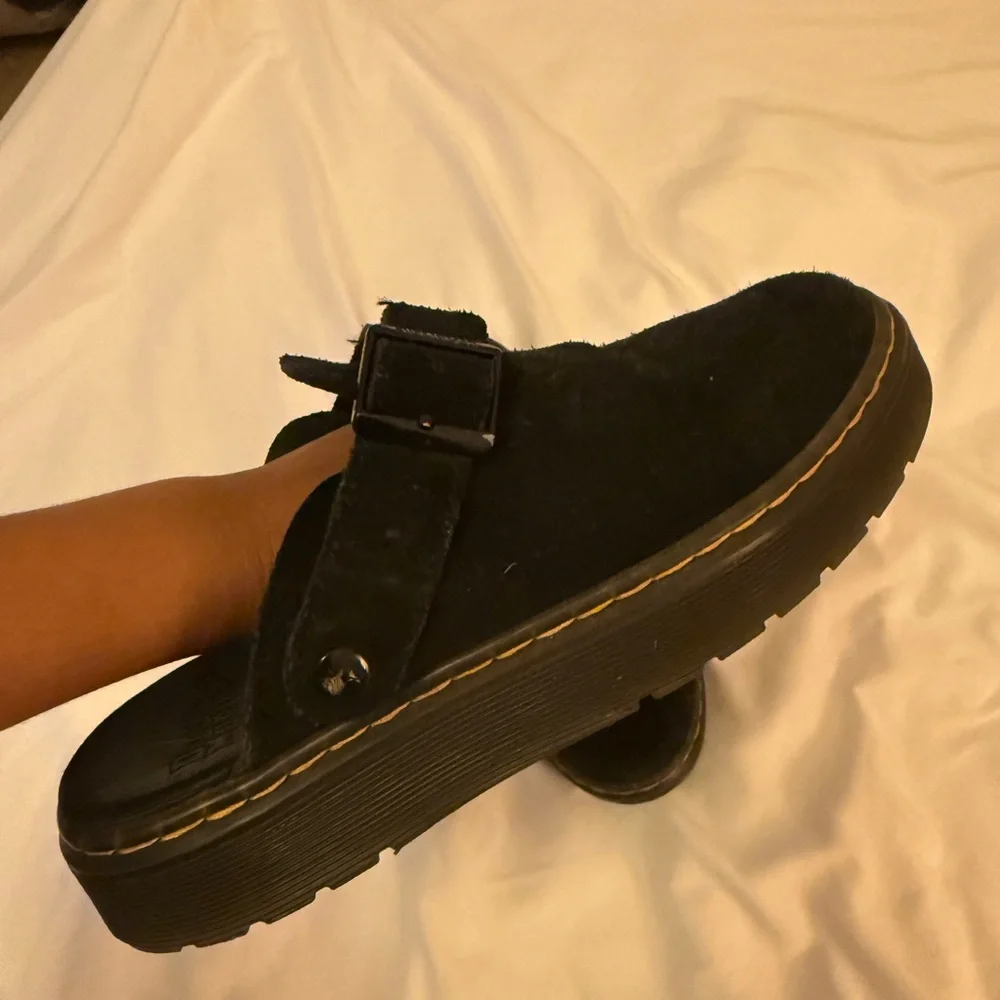 Dr. Martens Black Suede Mules - Picture 4 of 7